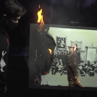 ARTNET | A Group of Financial Traders Torched a $95,000 Banksy on Camera to Transform It Into a (Maybe) More Valuable NFT Artwork