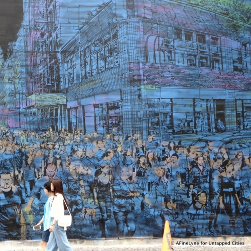 untapped NY | Logan Hicks mural on Bowery